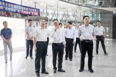 江蘇省人社廳副廳長顧潮蒞臨富納科技調(diào)研